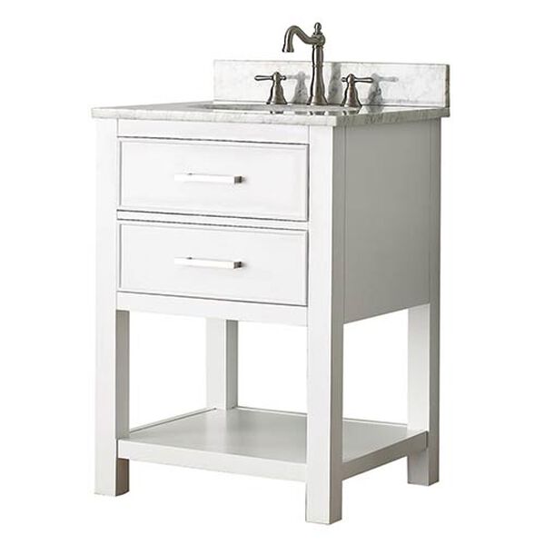 Brooks White 24-Inch Vanity Only, image 2