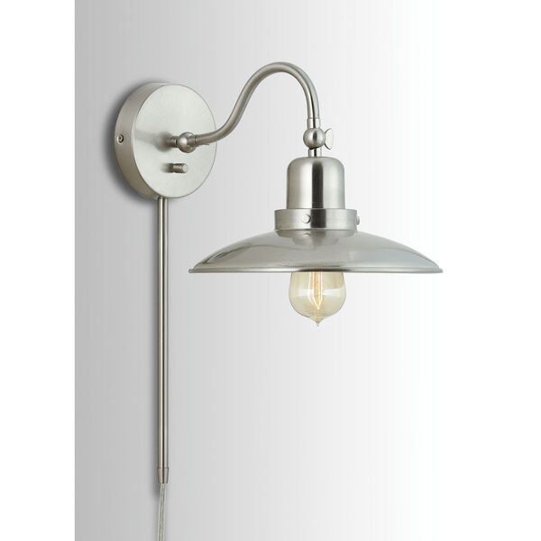 Brushed Nickel 10-Inch One-Light Sconce, image 7
