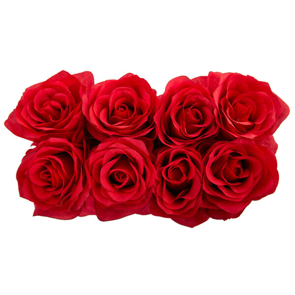 Red Roses Arrangement in Black Vase, image 3