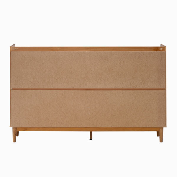 Caramel Solid Wood Nine-Drawer Dresser, image 6