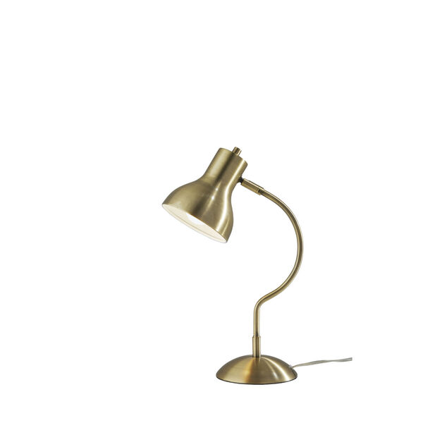 Elmhurt Antique Brass One-Light Desk Lamp, image 1