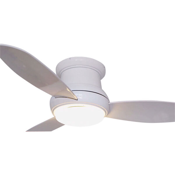 Concept II White 44-Inch Flush LED Ceiling Fan, image 5