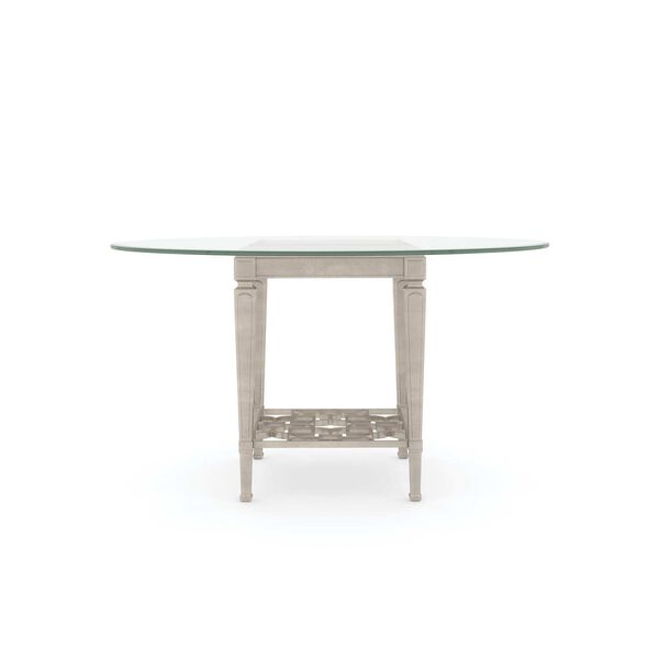 Caracole Classic Taupe Silver Leaf Dining Table, image 4