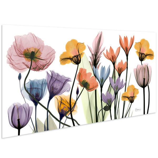 Flowerscape Portrait Frameless Free Floating Tempered Glass Graphic Wall Art, image 3