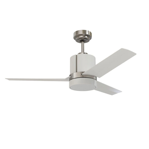 Trinity White,Satin Nickel 44-Inch LED Ceiling Fan, image 1
