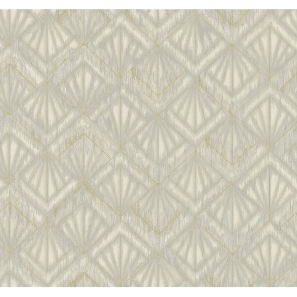Candice Olson Modern Nature 2nd Edition Gray and Beige Modern Shell Wallpaper, image 2