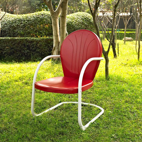 Griffith Metal Chair in Red Finish, image 2