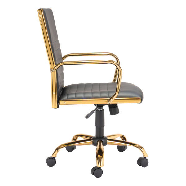 Profile Black and Gold Office Chair, image 2