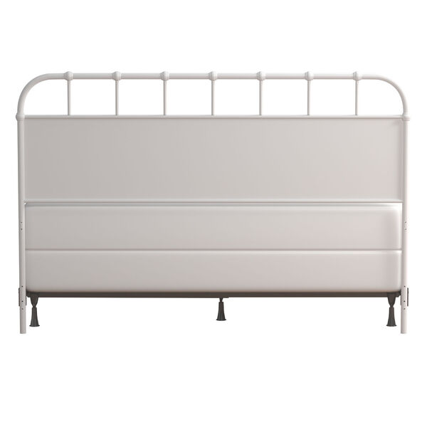 Grayson Textured White Metal Bed, image 4