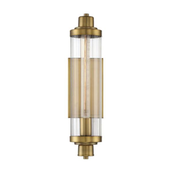 Essex Polished Brass Five-Inch One-Light Wall Sconce, image 1