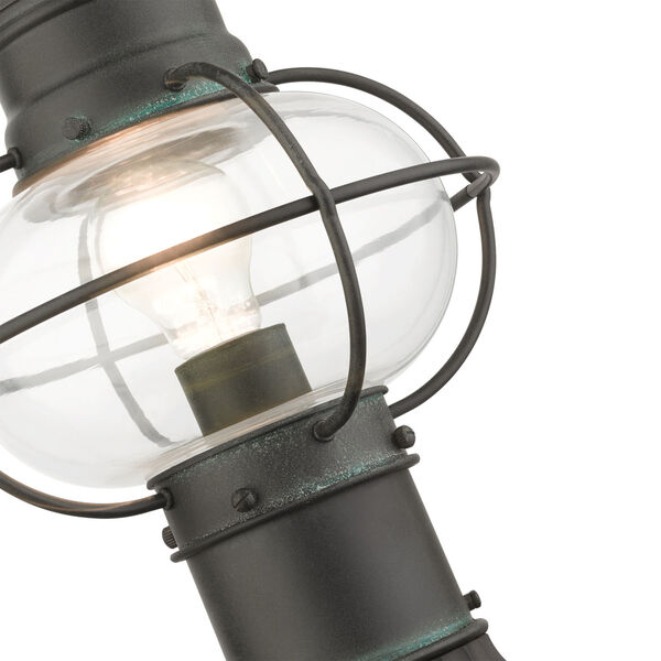 Newburyport Charcoal Nine-Inch One-Light Outdoor Post Lantern, image 6