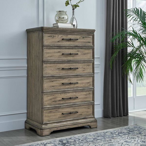 Garrison Cove Natural Six Drawer Chest, image 3