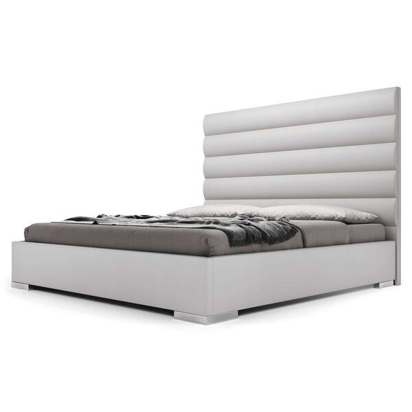 Bristol Pearl Gray Eco Leather King Bed, image 2