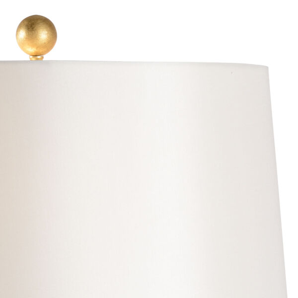 Shayla Copas White Glaze and Metallic Gold One-Light Ginger Jar Table Lamp, image 3