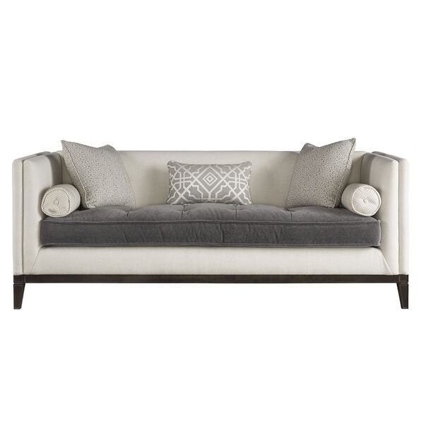 Curated Gray and Linen Hartley Sofa, image 2