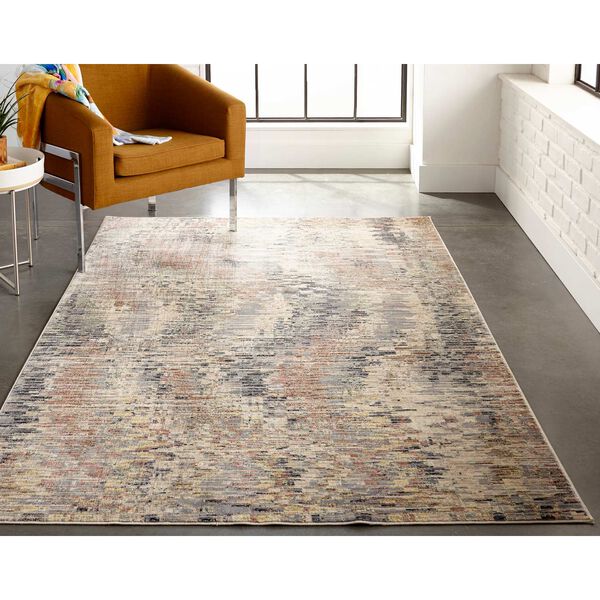 Grayson Bohemian Eclectic Abstract Gray Tan Red Area Rug, image 2