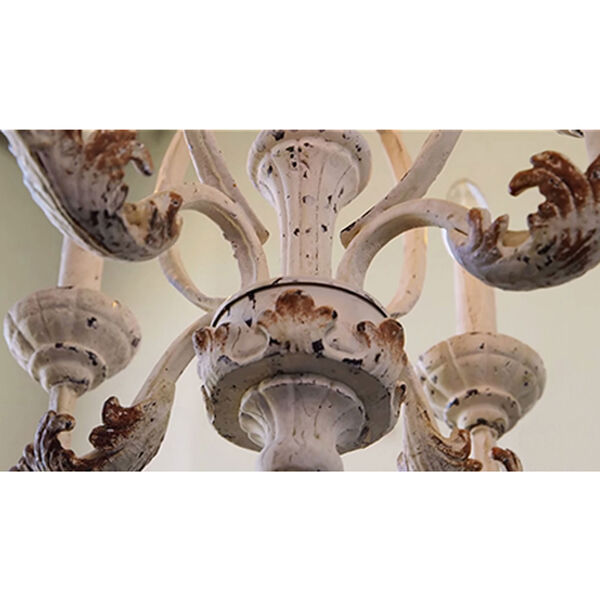 Florence Persian White Four-Light Chandelier, image 4