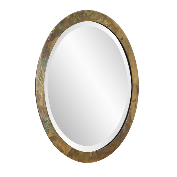 Camou Acid Treated 19-Inch Round Wall Mirror, image 2