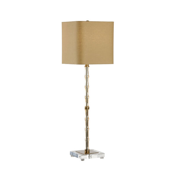 Phillips Antique Brass One-Light Bamboo Table Lamp, image 1