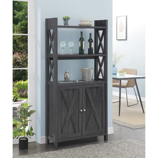 Oxford Weathered Kitchen Dining Storage Cabinet with Shelves, image 4