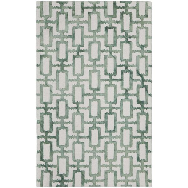 Lorrain Ivory Green Rectangular 3 Ft. 6 In. x 5 Ft. 6 In. Area Rug, image 1