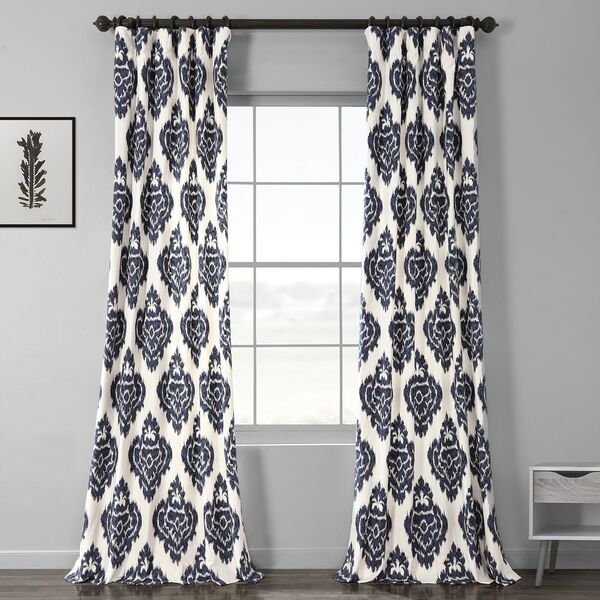 Ikat Multi Printed Single Curtain Panel 50 x 108, image 1