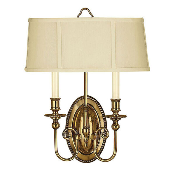 Oxford Burnished Brass Two-Light Wall Sconce, image 4
