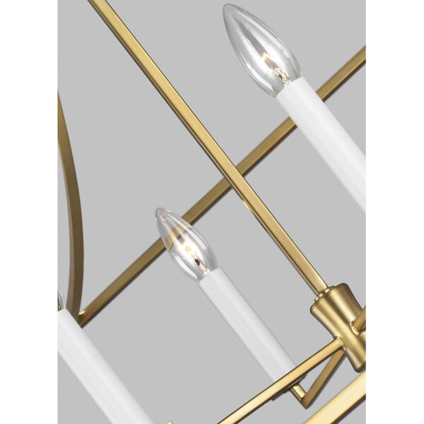 Southold Burnished Brass 28-Inch Four-Light Chandelier, image 2