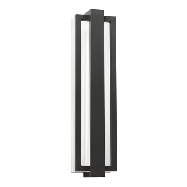 Sedo Satin Black 12-Light LED Outdoor Small Wall Sconce, image 1