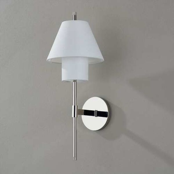 Glenmoore Polished Nickel One-Light Wall Sconce, image 5