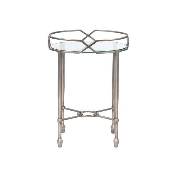 Delaine Gold Patina 18-Inch Side Table, image 1