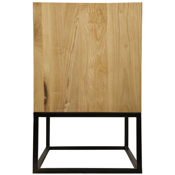 Garland Elm and Metal Side Table, image 3