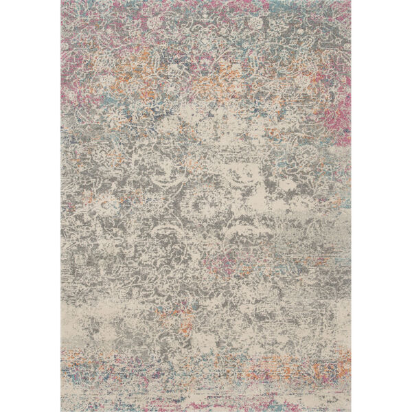 Zehla Grey and Multicolor Rectangular: 9 Ft. x 12 Ft. 2 In.  Rug, image 1