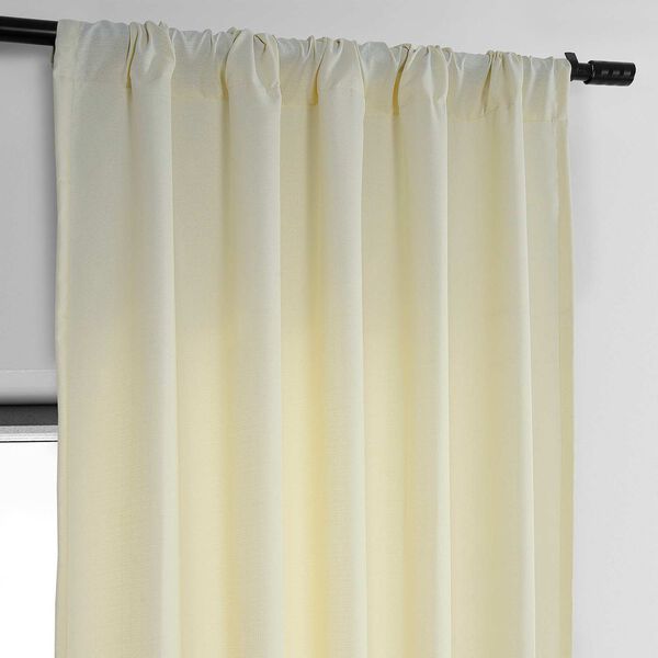 Ivory Dobby Linen 84-Inch Curtain Single Panel, image 5