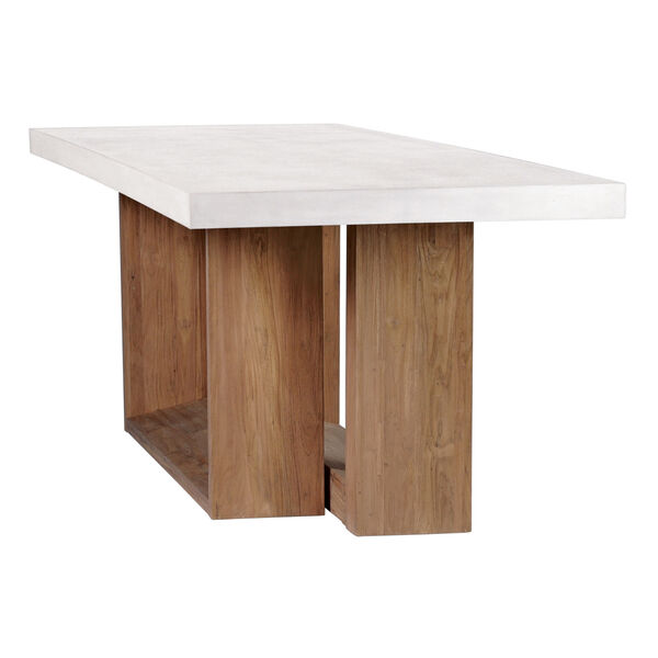 Perpetual Lucca Concrete Dining Table in Ivory White, image 5