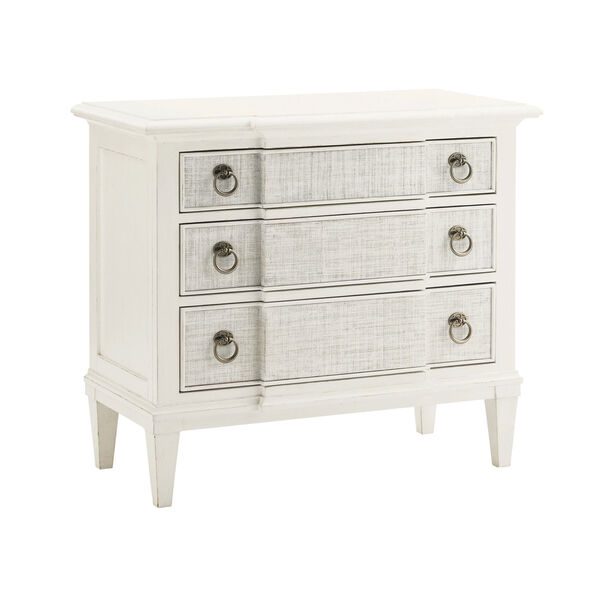 Ivory Key White Tuckers Point Bachelors Chest, image 1