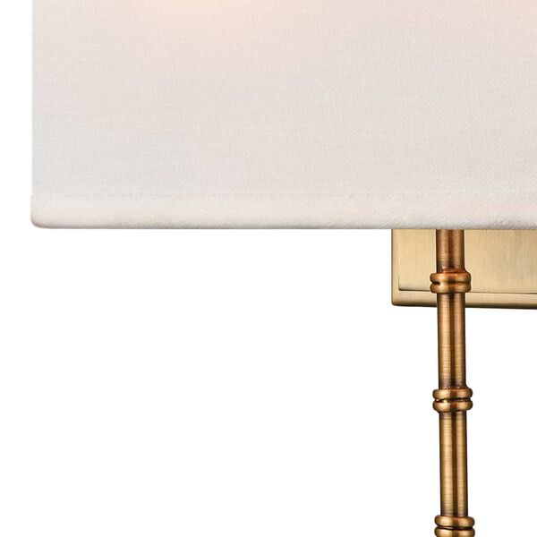 Shannon Warm Brass Two-Light Wall Sconce, image 4