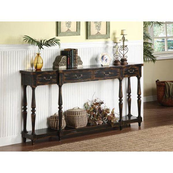 Coast to Coast Accents Apperson Black Console Table, image 2