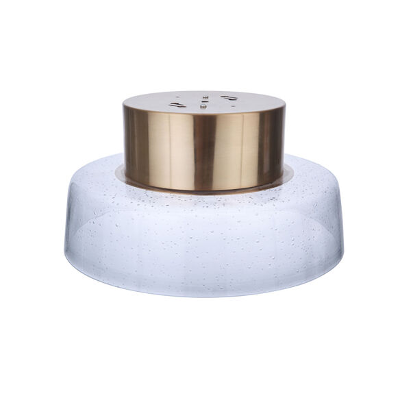Centric Satin Brass 11-Inch LED Flushmount, image 3