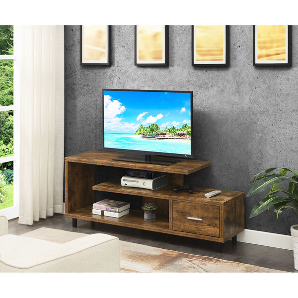 Seal II Barnwood TV stand with Drawer and Shelf, image 5