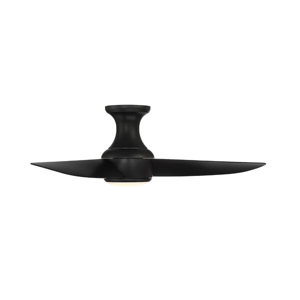 Corona Matte Black 44-Inch 2700K Indoor Outdoor Smart LED Flush Mount Ceiling Fan, image 3
