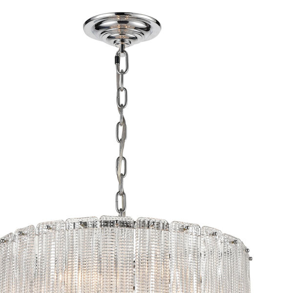 Diplomat Clear and Chrome 14-Light Chandelier, image 4