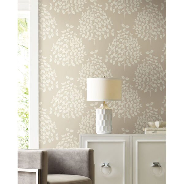 Candice Olson Modern Nature 2nd Edition Pearl Taupe Tender Wallpaper, image 1