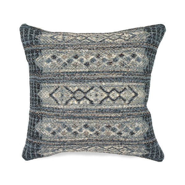 Marina Denim Liora Manne Tribal Stripe Indoor-Outdoor Pillow, image 1