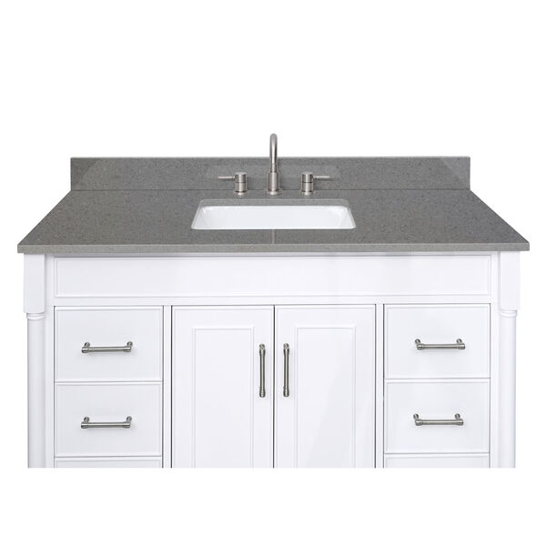 Lotte Radianz Contrail Matte 49-Inch Vanity Top with Rectangular Sink, image 5