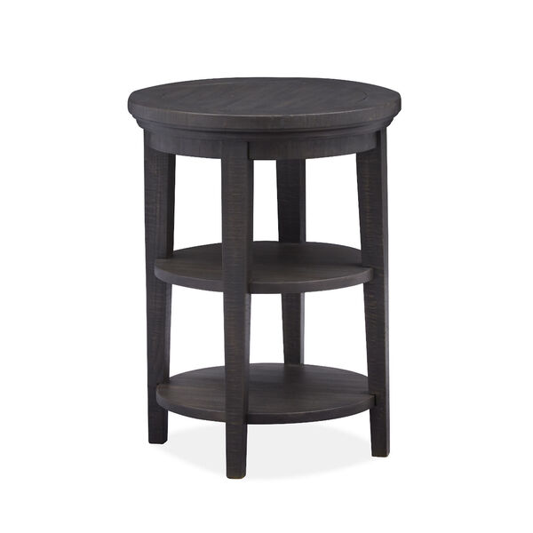 Westley Fall Dark Gray Round Accent End Table, image 1