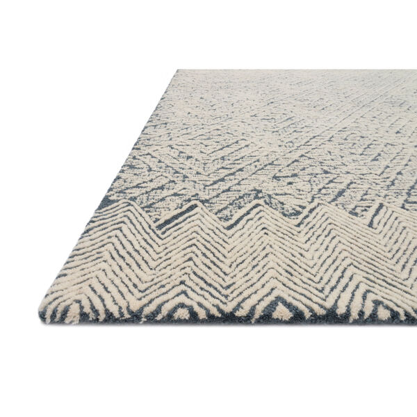 Crafted by Loloi Kopa Blue Ivory Rectangle: 7 Ft. 9 In. x 9 Ft. 9 In. Rug, image 4