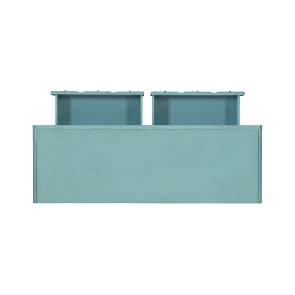 Aubrey Distressed Teal Console, image 9