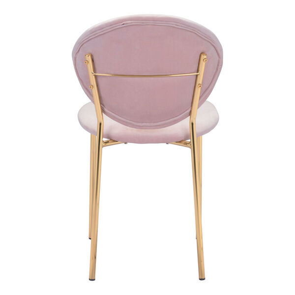 Clyde Pink and Gold Dining Chair, Set of Two, image 5