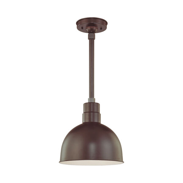 R Series Architectural Bronze One-Light Deep Bowl Shade, image 1